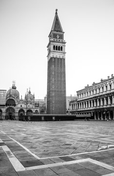 campanile di san marco on the famous st. marks square