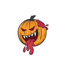 happy halloween mascot illustration