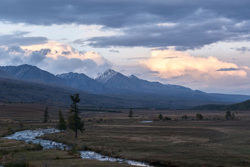 View of Mount Munku-Saridag, Sayan range