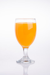 orange juice on a background