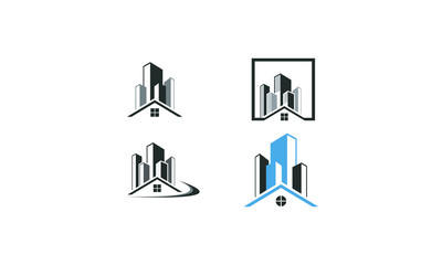 skyscraper logo design template