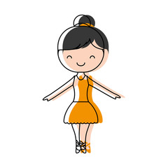 Fototapeta premium ballet ballerina icon