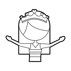 the portrait of a cute little ballerina classical dance costume