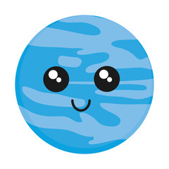 Fototapeta premium kawaii planets design