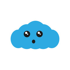 kawaii cloud icon