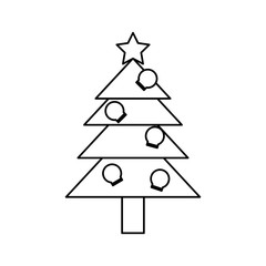 christmas tree  vector illustration