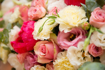 Bouquet of flowers closeup