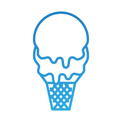 ice cream in waffle cone flavor sweet