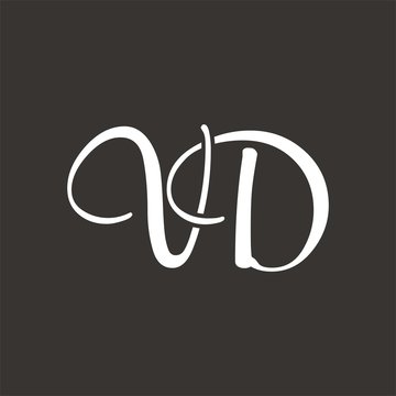 VD logo letter design template vector