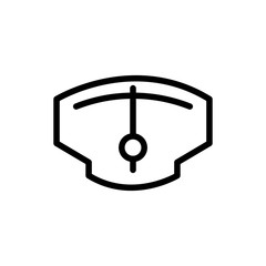 Speedometer line icon