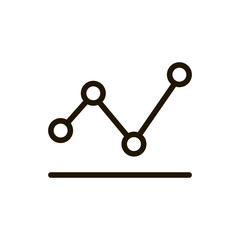 Graph line icon