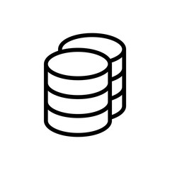 Database flat icon