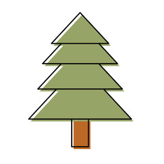 christmas tree  vector illustration