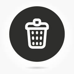 Trash can - vector icon.