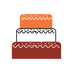 sweet cake for birthday party decorated