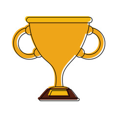 trophy cup icon image vector illustration design 