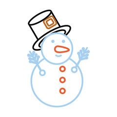 snowman vector illustration