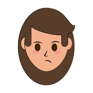 woman disgruntled icon image vector illustration design 