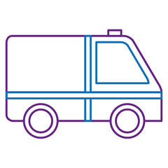 ambulance car isolated icon