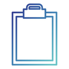 clipboard paper isolated icon