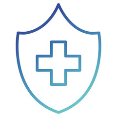 shield with cross icon