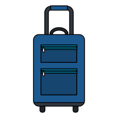suitcase travel isolated icon