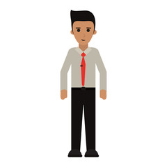 businessman cartoon full body icon image vector illustration design 