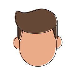 man avatar head  icon image vector illustration design 