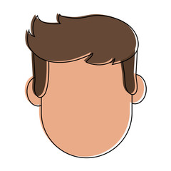 man avatar head  icon image vector illustration design 