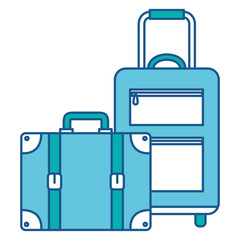 suitcase travel isolated icon