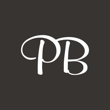 pb logo letter design template vector