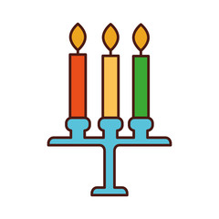 birthday chandelier with candles decoration ornament design