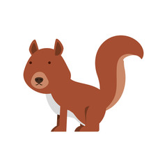 Obraz premium cartoon squirrel icon