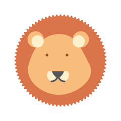 cartoon lion icon