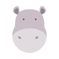 Fototapeta premium cartoon hippopotamus icon
