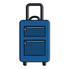 suitcase travel isolated icon