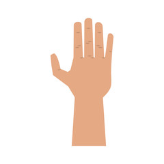 Fototapeta premium open hand icon image vector illustration design 