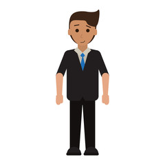 businessman cartoon icon image vector illustration design 