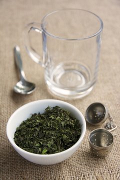 Homemade peppermint tea