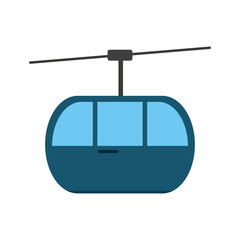 funicular cable car icon image vector illustration design 