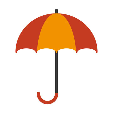 umbrella striped icon image vector illustration design 