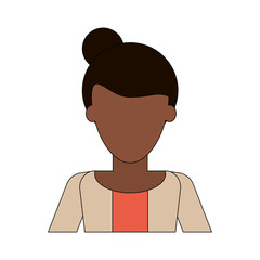 business woman avatar portrait icon image vector illustration design 
