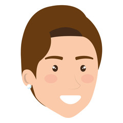 beautiful woman head avatar character