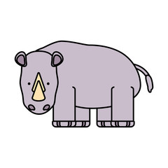 cartoon rhino icon