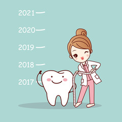 tooth with new year