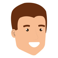 young man head avatar character
