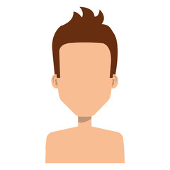 young man shirtless avatar character