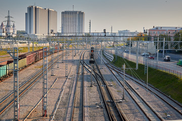 Fototapeta na wymiar railway hub