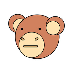 cartoon monkey icon