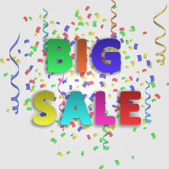 big sale celebrate background